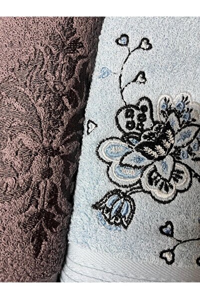 Özdilek Набір рушників Pony - Найкращий набір для лазні - Кава-синій