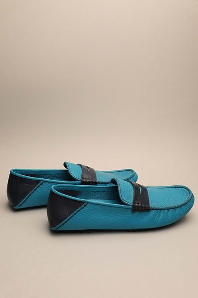Gondol Loafer clasic pentru bărbați cu textura autentică, combinație albastră 41 ttx.617