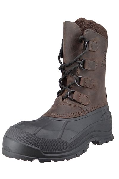 Kamik Herren Stiefel Winterschuhe Alborg Wk0011 Braun Gaucho Brown Leder/synthetik