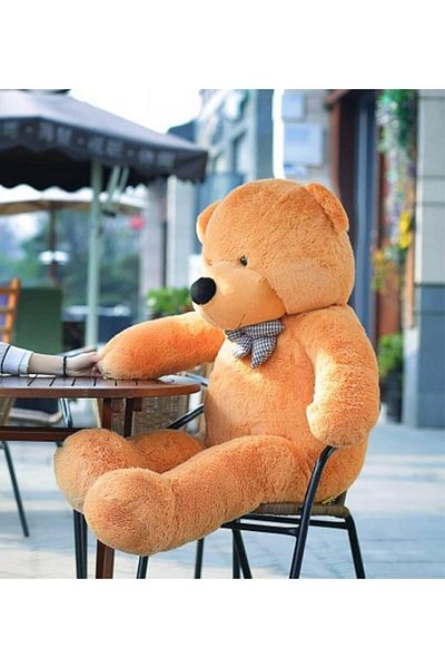 Pandamkee 140 Cm Cute Plush Bear with Bow Tie - Special Gift for Lover