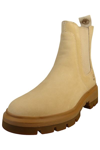 Timberland Damen Elegante Stiefelette Cortina Valley Chelsea TB0A2DEEEN7 Beige Light Beige Nubuck Leder mit Gr