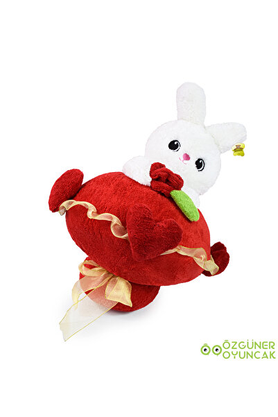 Özgüner Oyuncak "Love Bouquet with Plush Rabbit and Teddy Bear - a Heart-Warming Gift Option!"