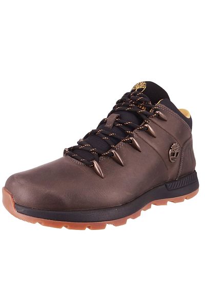Timberland Herren Sportliche Halbschuhe Sprint Trekker Mid TB0A657Z033 Grau Medium Grey Leder mit Außensohle a