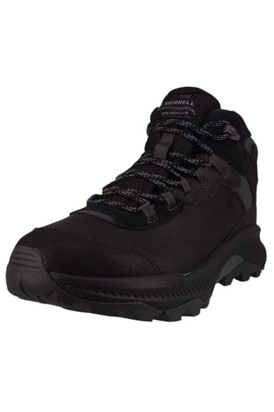 Merrell Herren Wanderstiefel Stiefel Wanderschuhe Speed Strike 2 Mid Ltr Wp J038071 Schwarz Black Leder Mit