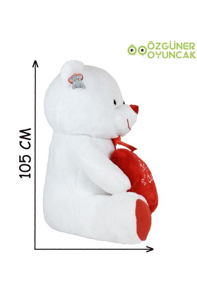 Pandamkee 100 Cm I Love You Large Teddy Bear with Heart (100% Domestic)