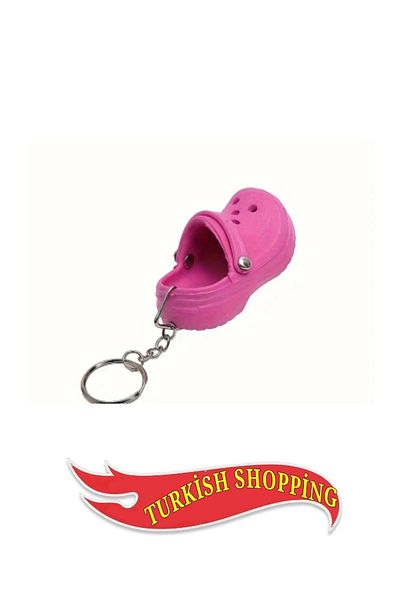 shop Mini Cross Keychain with Rubber Slipper - Durable Pvc Material