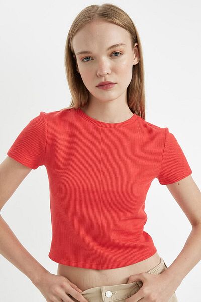DeFacto Tricou cu mânecă scurtă Coool Fitted Waffle Basic D5181ax24au