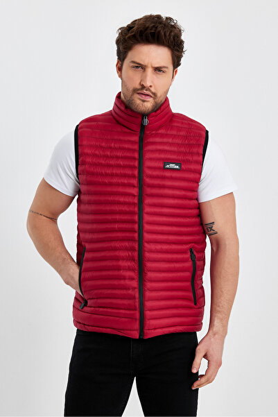 Weyeze Σταντ γιακά Λεπτό Πουφερ Γιλέκο AD-K59155PRM