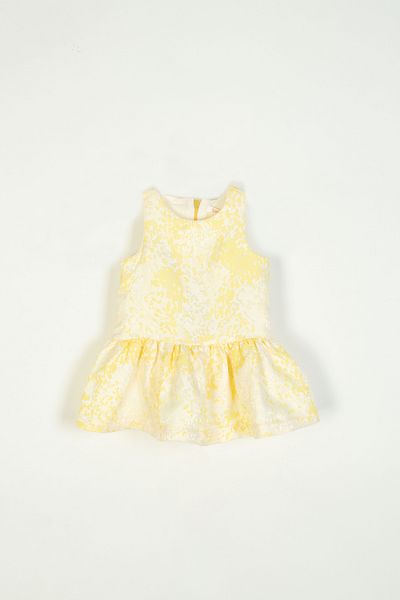 Numuu Patterned Sleeveless Embossed Special Occasion Invitation Summer Baby Girl Dress