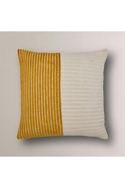 Vanilla Home Husă de pernă cu model în dungi Jacquard