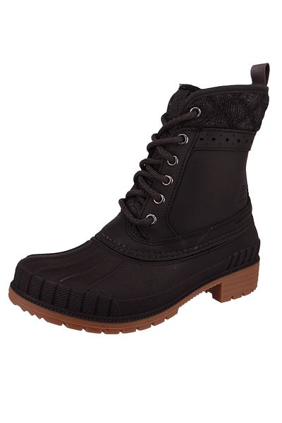 Kamik Damen Winterstiefel Stiefel Sienna Mid L WK2067 Schwarz BLK Black Leder/Synthetik mit DOVER & EVA