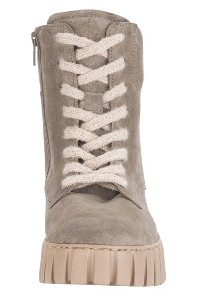 GABOR Damen Elegante Stiefelette G-weite 76.786 Grau 39 Kiesel Leder