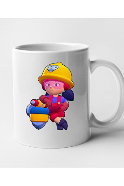 OEM Cana albă personalizată Brawl Star - Jacky, INOVATIX®. 330 ml