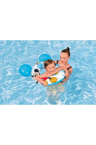 BESTWAY Disney Splash Pal Mickey Inflatable Swim Tube with Ears 65x66cm