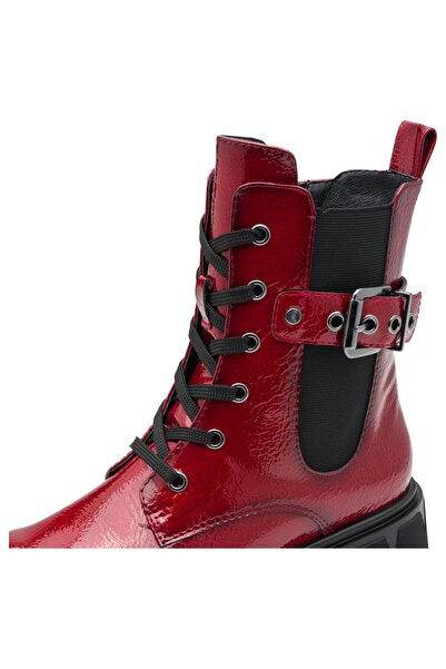 Marco Tozzi Damen Elegante Stiefelette 2-25249-45 Rot 566 Dk. Red Patent Kunstleder Mit Mt Feel