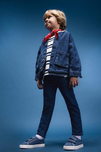DeFacto New Season Baby Boy Elastic Waist Straight Leg Basic Straight Jean Trousers