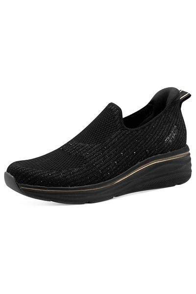 Tamaris Damen Low Sneaker 1-23787-45 Schwarz 001 Black Textil