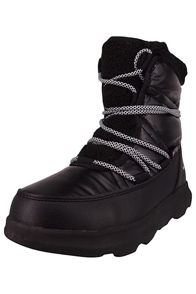 Kamik Damen Winterstiefel Stiefel Winterschuhe LEA Pull Vegan NF2506 Schwarz BLK Black Textil/Synthetik m