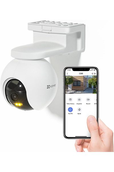 EZVIZ CB8 Security Camera, 2K Wifi Camera CCTV with Battery, Outdoor Wire-free IP Camera with Two-wa