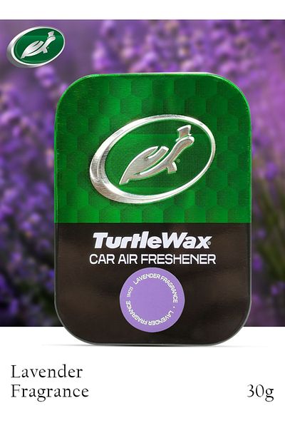 Turtle Wax Car Air Freshener Lavender Fragrance 30g, Long Lasting, Leak Proof, All Season Use