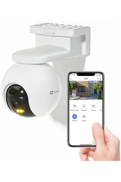 EZVIZ CB8 Security Camera, 2K Wifi Camera CCTV with Battery, Outdoor Wire-free IP Camera with Two-wa