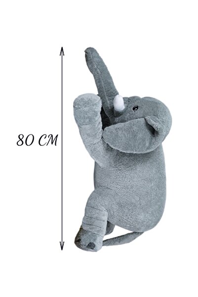 BORAM TOYS Uyku Arkadaşım Fil Peluş Fil 80cm (%100 Yer
