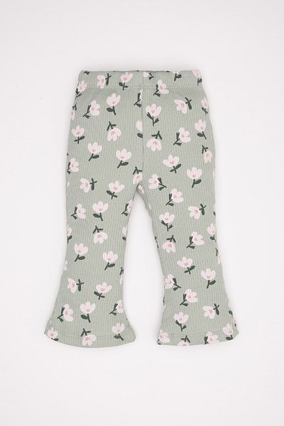 DeFacto Baby Girl 2Pi Suit Floral Crew Neck Sweatshirt Plajpac Board Leggings