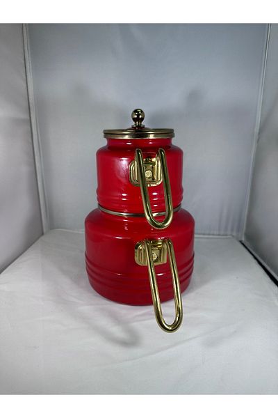 ALEV EMAYE Vintage Enamel Teapot