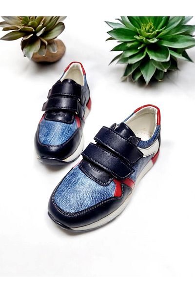 GokceKundura06 Pantofi sport pentru copii, complet ortopedici, cu velcro, ajustabili