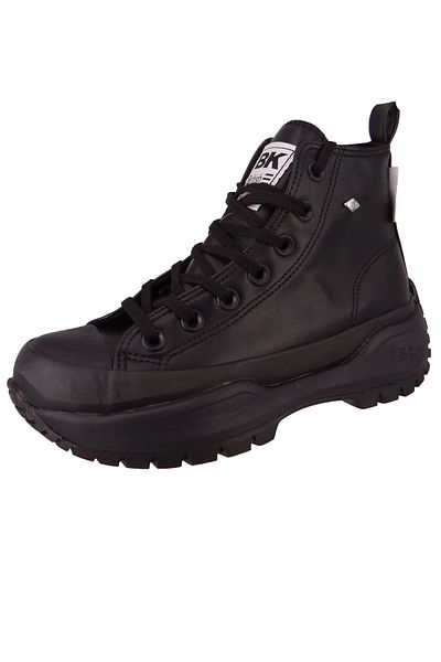 British Knights Damen High Sneaker Kaya Mid Fly High Top B50-3729 Schwarz 01 Black/Black Textil