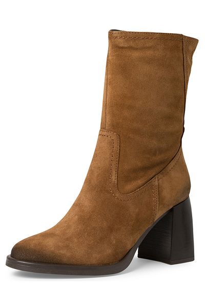 Tamaris Damen Elegante Stiefelette 1-25019-41 Braun 305 Cognac Leder mit TOUCH-IT