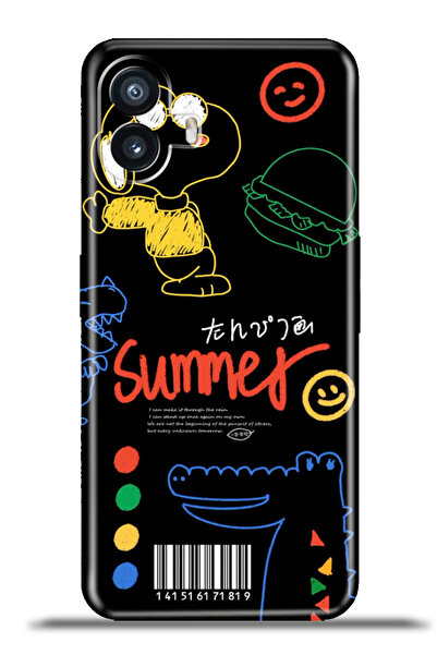 NOTHING Phone 2 Uyumlu Kılıf Kapak Esnek Silikon Kamera Koruma 4k Desenli - S...