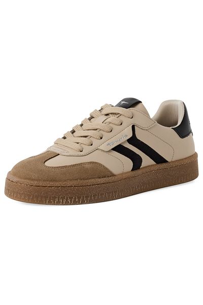 Tamaris Damen Low Sneaker 1-23723-44 Beige 402 Beige Comb Leder