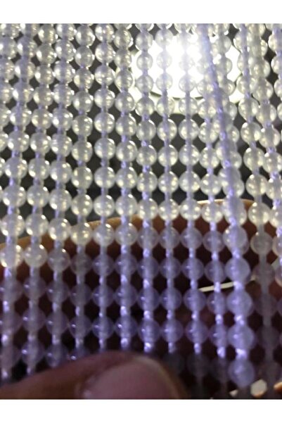 özdeğer home 90x200 Transparent Chain Curtain - Wooden Door, Fly Screen and O...