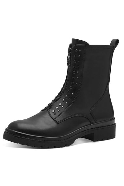 Tamaris Damen Elegante Stiefelette 1-25472-43 Schwarz 001 Black Kunstleder