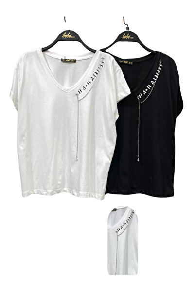 Felicita Boutique Çıkabilir Aksesuar Detaylı T-Shirt