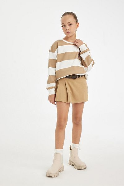 DeFacto Φούτερ για κορίτσια Crew Neck Embroidered Relax Fit - D3862a824au