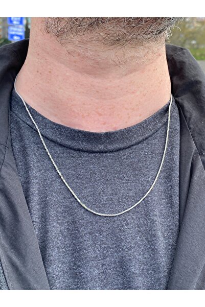kurukafagift قلادة سلسلة فولاذية للرجال مقاس 60 سم