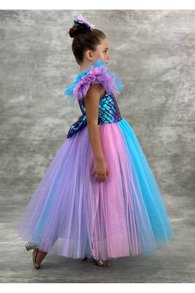 Güzin Fashion Mermaid Long Tulle Dress