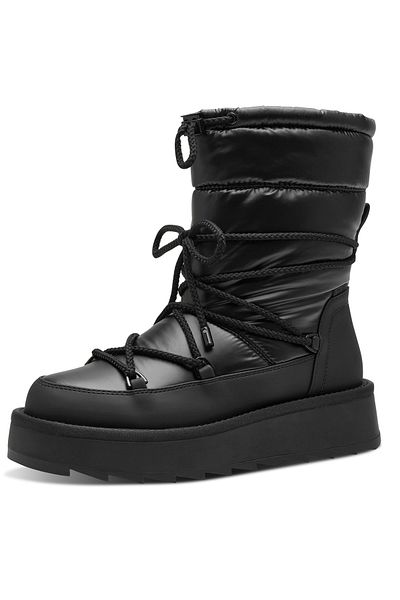 Tamaris Damen Stiefel Stiefel 1-26836-41 Schwarz 007 Black Uni Textil/Synthetik mit TOUCH-IT & Removable So
