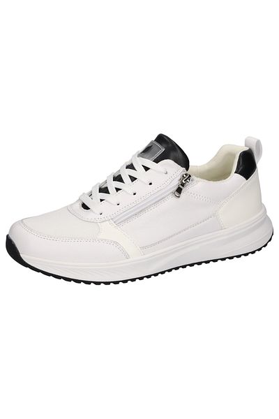 Waldläufer Herren Low Sneaker H-Matti Low Top 784001-103 Weiß 150 Weiss Leder mit EVA & herausnehmbar