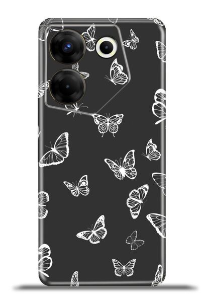 TECNO Camon 20 Pro 5g Case Flexible Silicone Camera Protection 4K Patterned Special Design - Butterfly