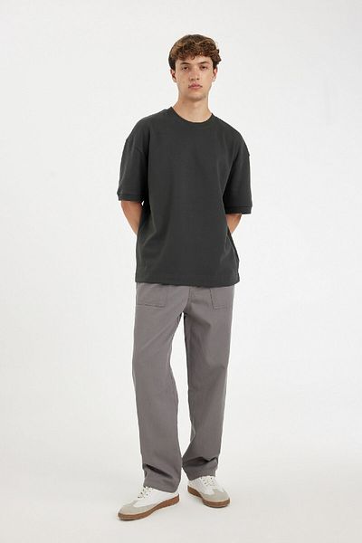 DeFacto Παντελόνι Gabardine Wide Straight Fit Φαρδύ ίσιο πόδι με τσέπες 3159711