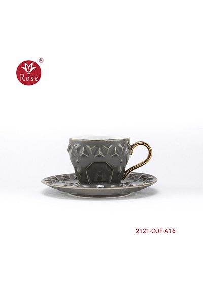Rose CR-2121-COF-A16 - Turkish Coffee Cups