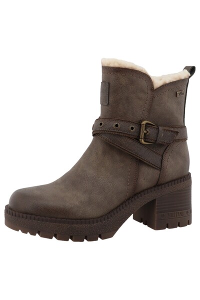 Mustang Damen Elegante Stiefelette Winterschuhe 15m0032001 Grau 021 Mud Kunstleder