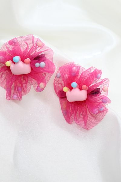 CLARİS Princess Crown Girl's Tulle School Buckle