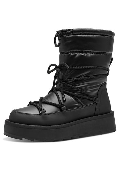 Tamaris Damen Stiefel Stiefel 1-26836-41 Schwarz 007 Black Uni Textil/Synthetik mit TOUCH-IT & Removable So