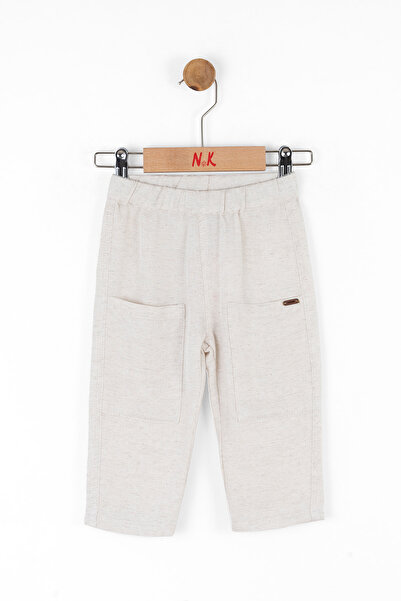 nk kids Pamuklu Rahat Kalıp Günlük Cepli Esnek Belli Mevsimlik Hafif Erkek Çocuk Pantolon