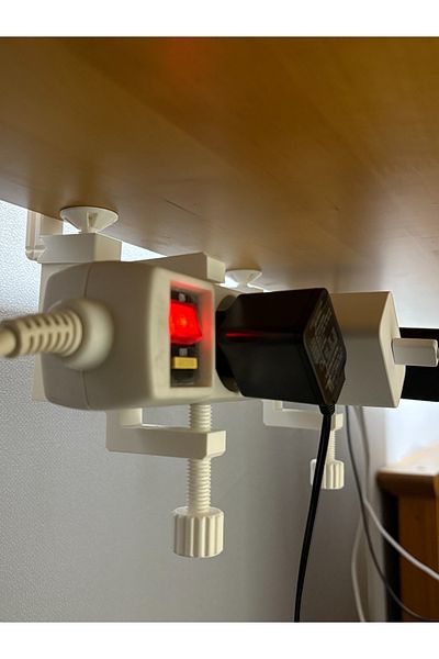 Atsu 3D Socket Organizer / under Desk Fixer
