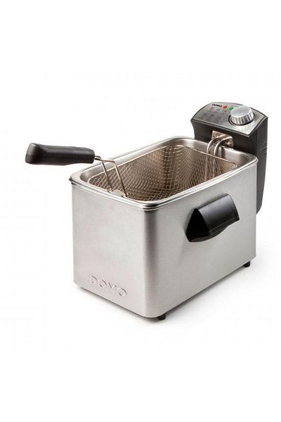 Domo Επαγγελματική φριτέζα Do458fr, 3000 W, 4 λίτρα, ρυθμιζόμενος θερμοστάτης, ανοξείδωτο ατσάλι
